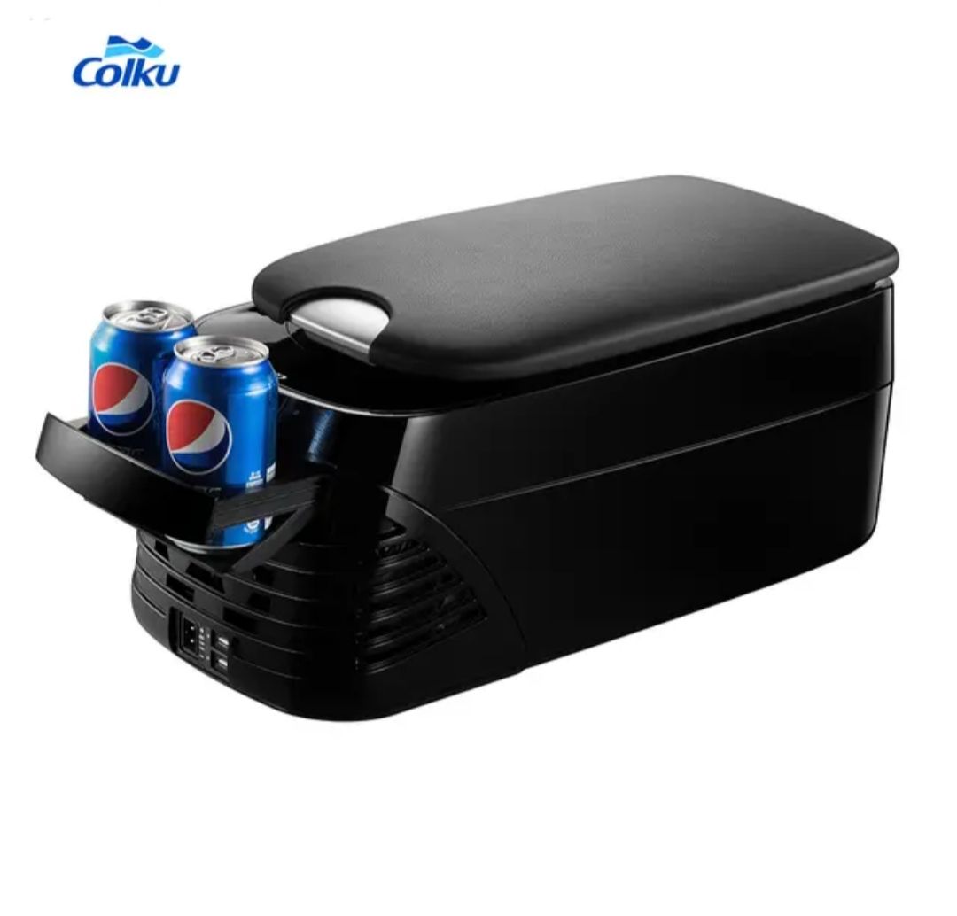 Portable DC 12V 24V mini car refrigerator 8L_4