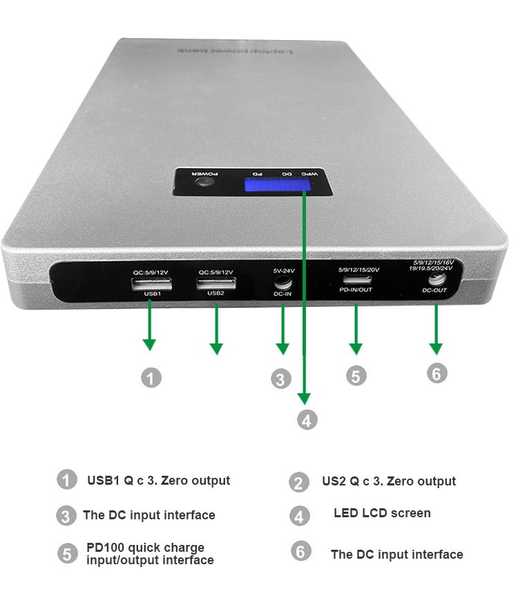 60000mah Fast Charge Laptop Power Bank_6