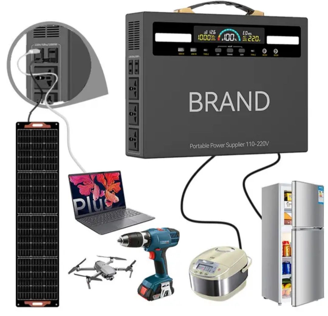 1000W Portable Power Station System With AC and DC_3