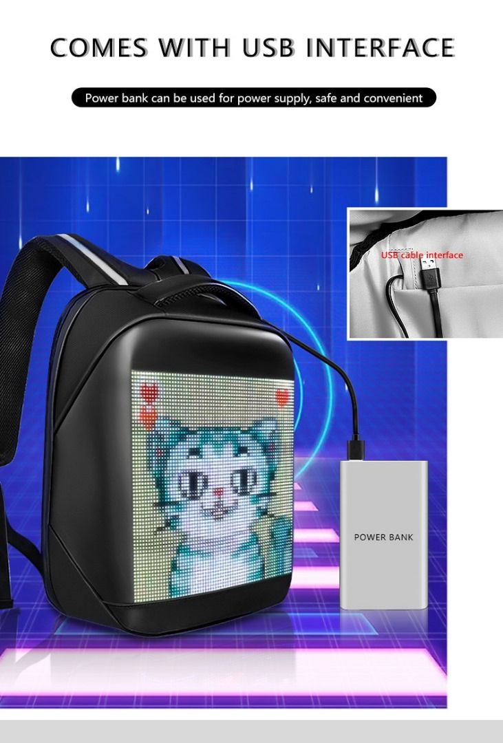 Modern Backpack With LED Sensor_4