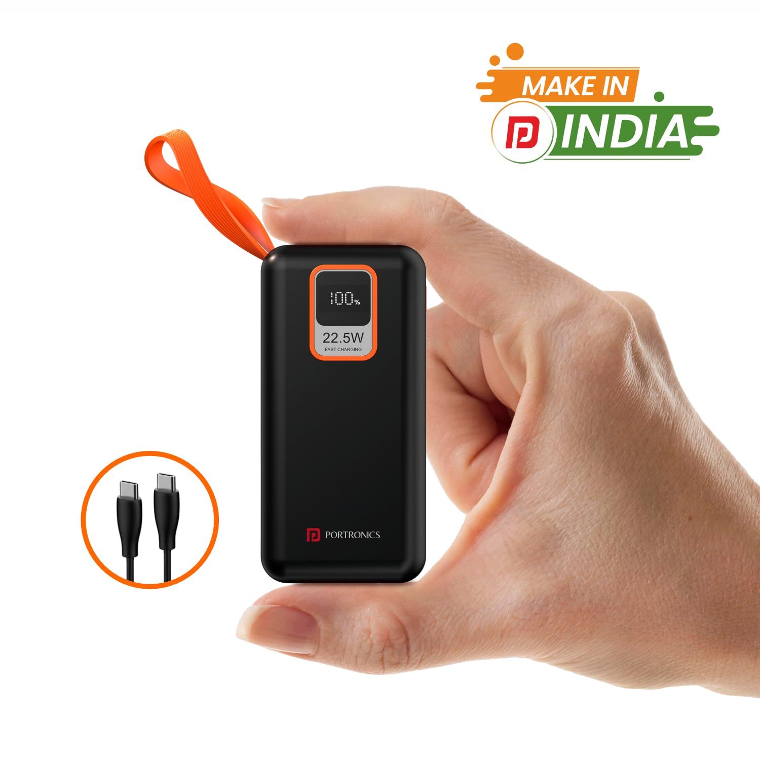 Portronics Ampbox 10K 10000 mAh Pocket Power Bank (Assorted Color)_2