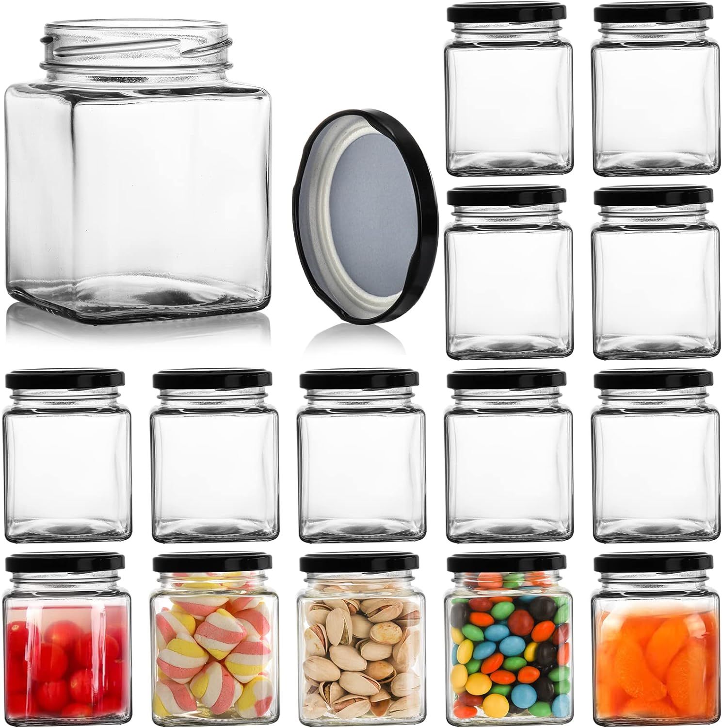 250ml Square glass jar_0