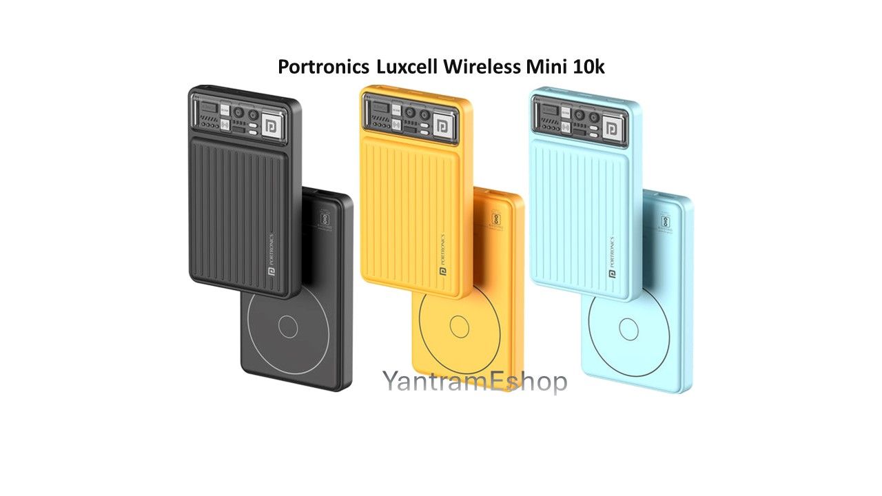 Portronics Luxcell Wireless Mini 10k 10000mAh (Assorted Color)_0