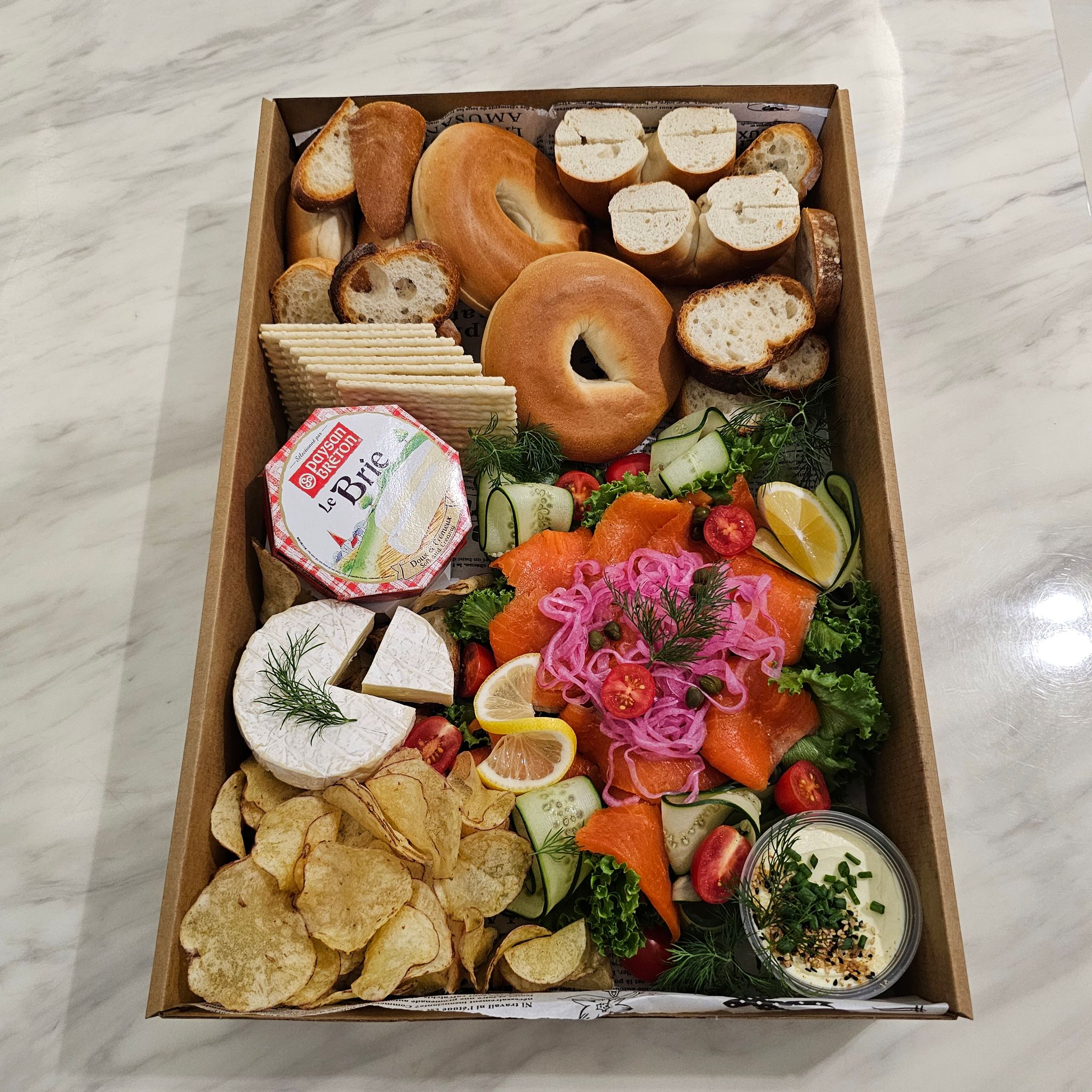 Smoked Salmon Cheese Platter - Large Box_0