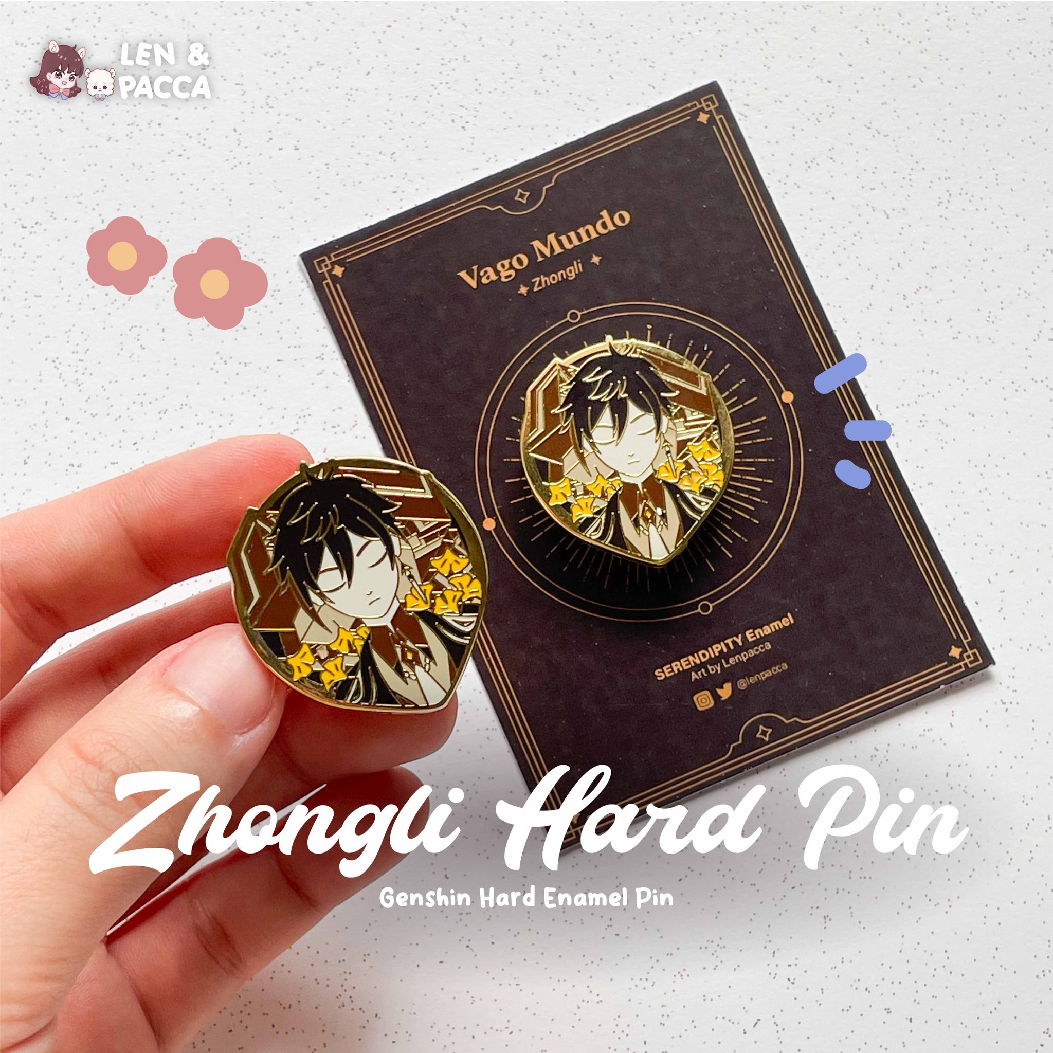 Serendipity - Zhongli Hard Enamel Pin_0