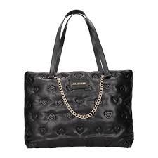 LOVE MOSCHINO HEART QUILTED FAUX LEATHER TOTE BAG JC4036PP1FLD0000 _0