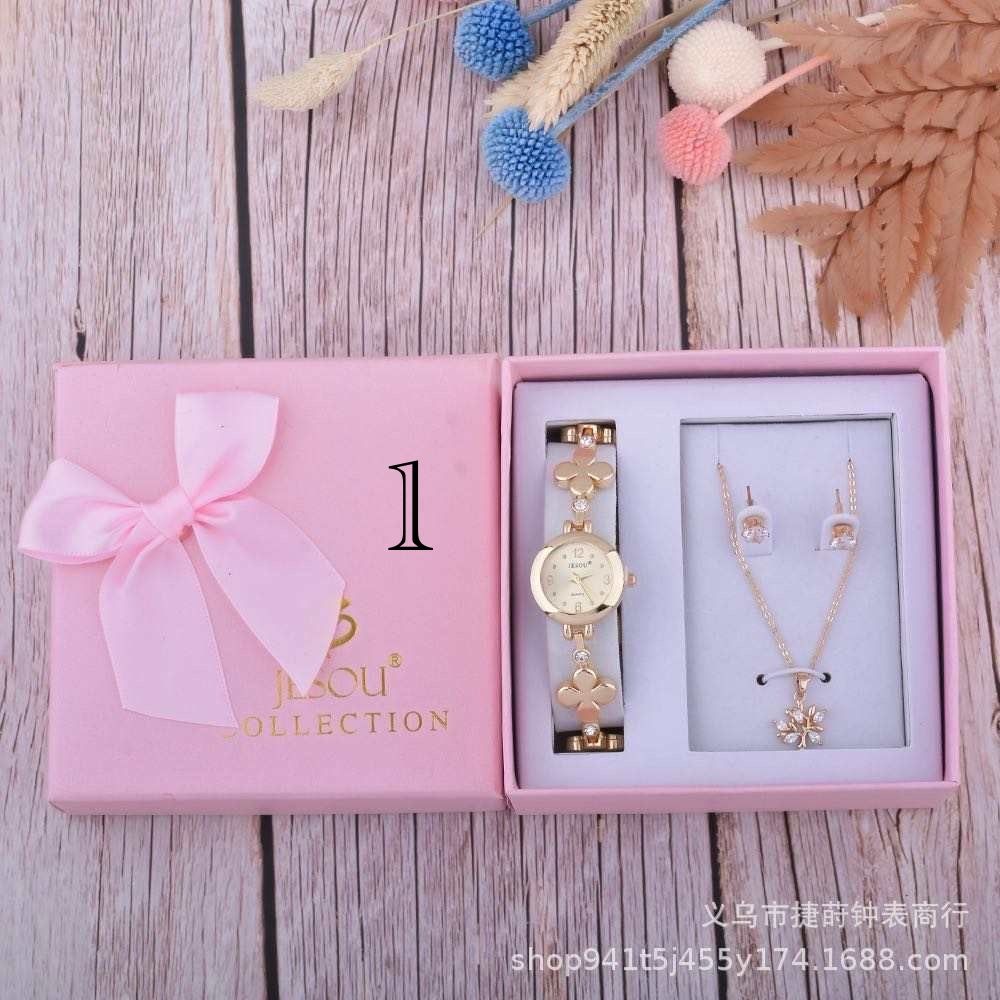 3 piece set (Chain, watch & earring)_0