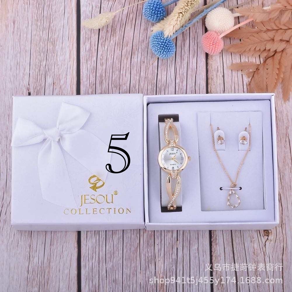 3 piece set (Chain, watch & earring)_4