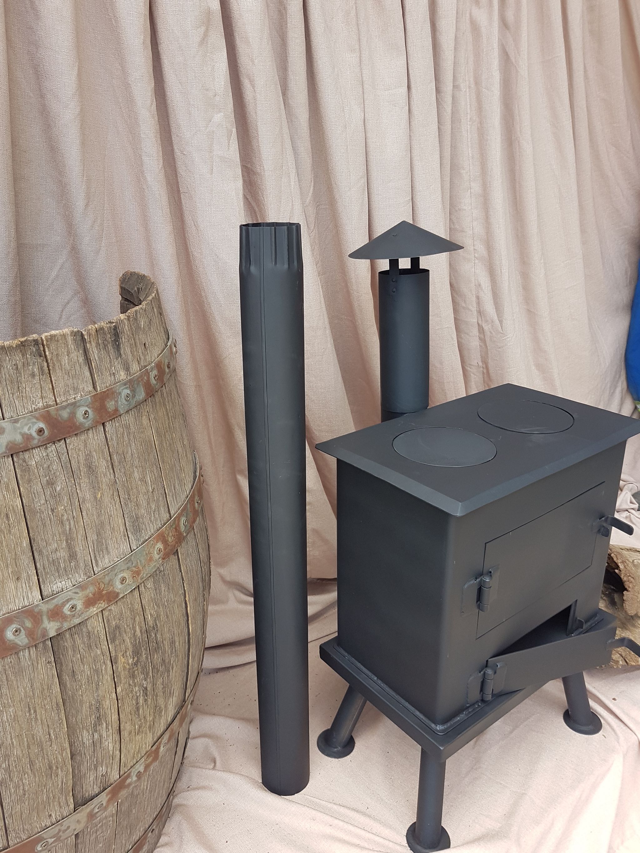 Beautiful 2 plate wall coal stoves_1