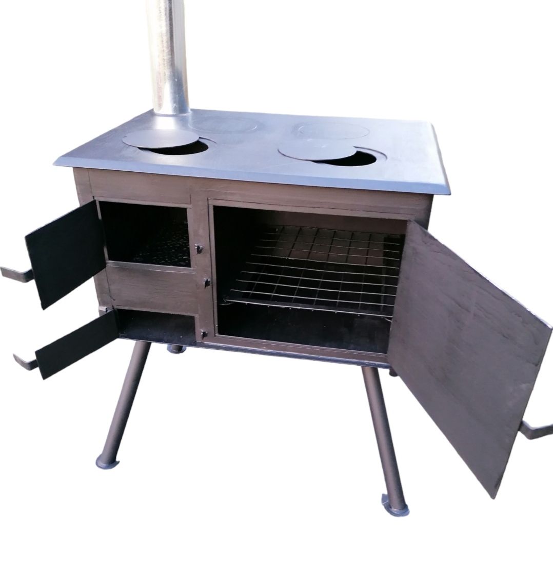 Beautiful 4 plate coal stoves with oven _0