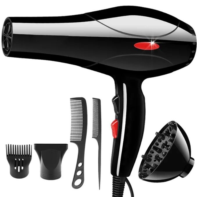  Salon standard Beauty Brushless Hand Hair Dryer And Straightener Wall Hair styling Leafless Hair Dryer Set_4