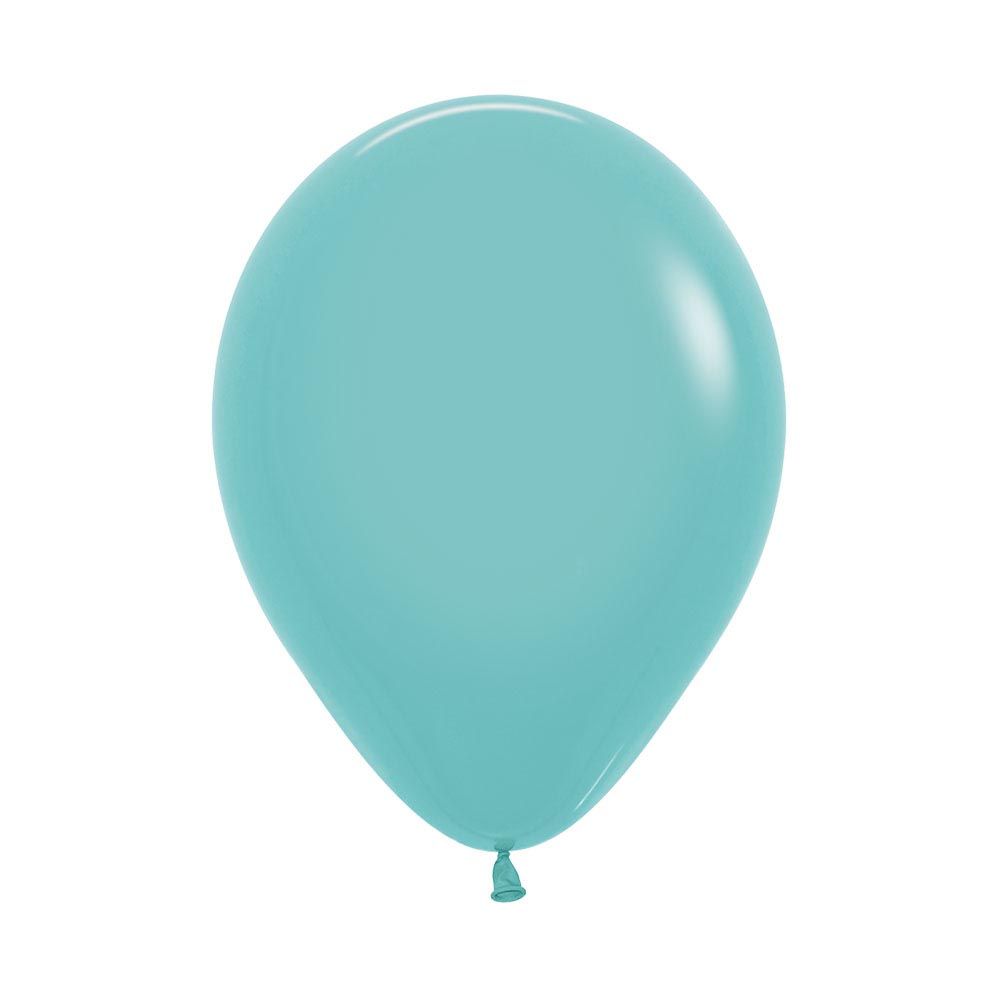 12in, Fashion Solid Aquamarine Blue Latex Balloons_0