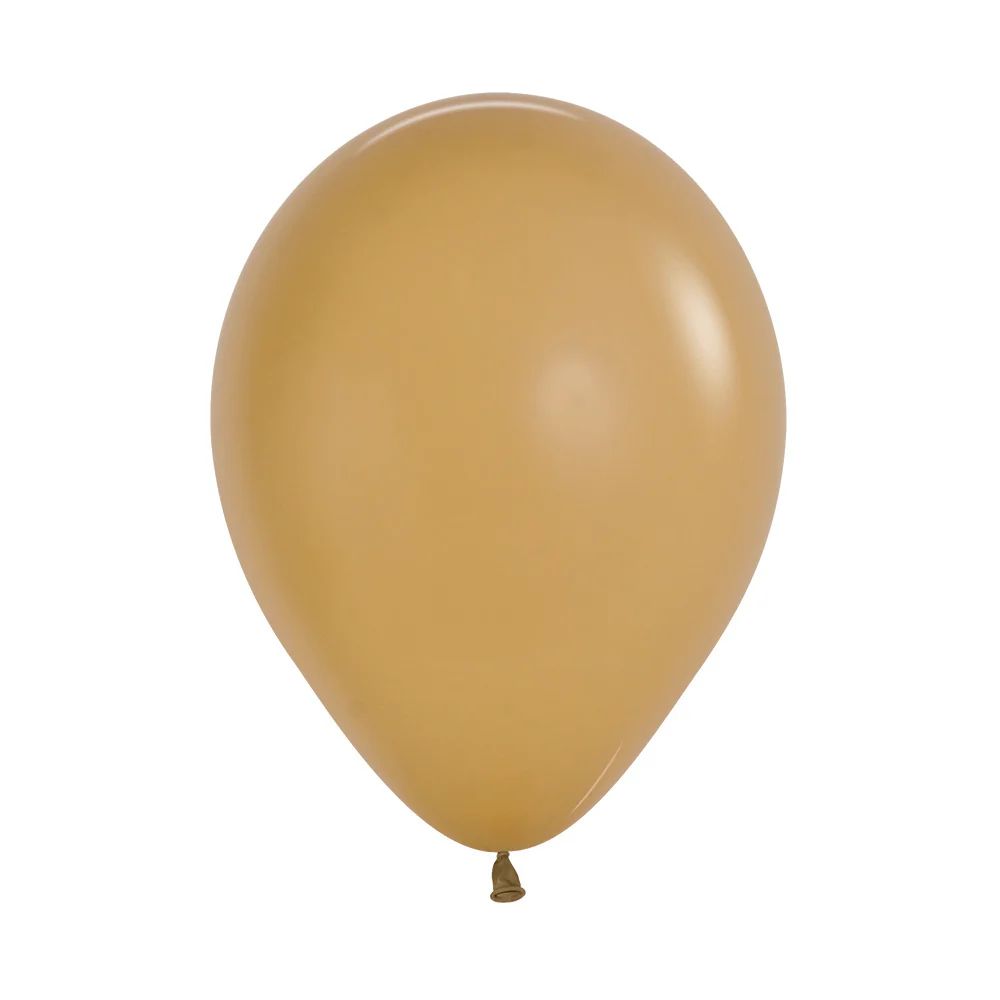 12in, Fashion Solid Latte Brown Latex Balloons_0