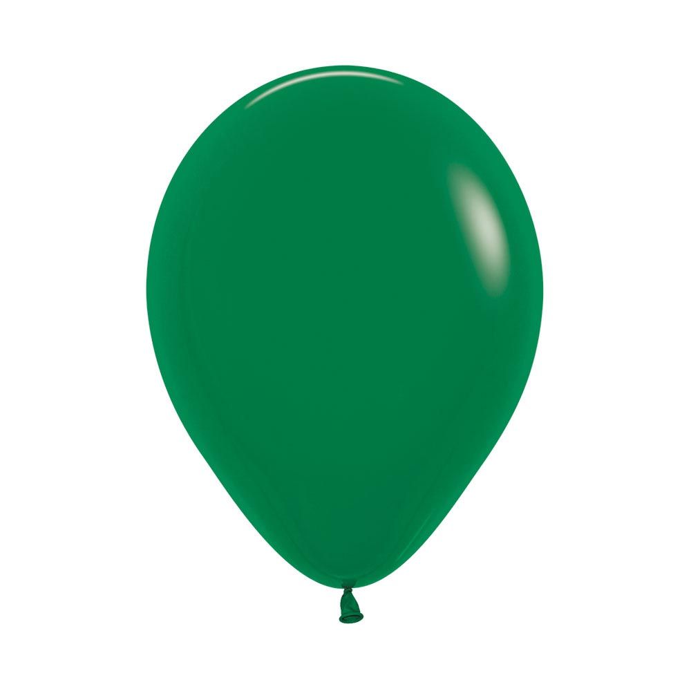 12in, Fashion Solid Forest Green Latex Balloons_0