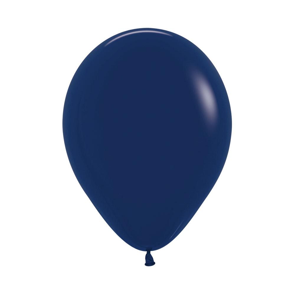 12in, Fashion Solid Navy Blue Latex Balloons_0