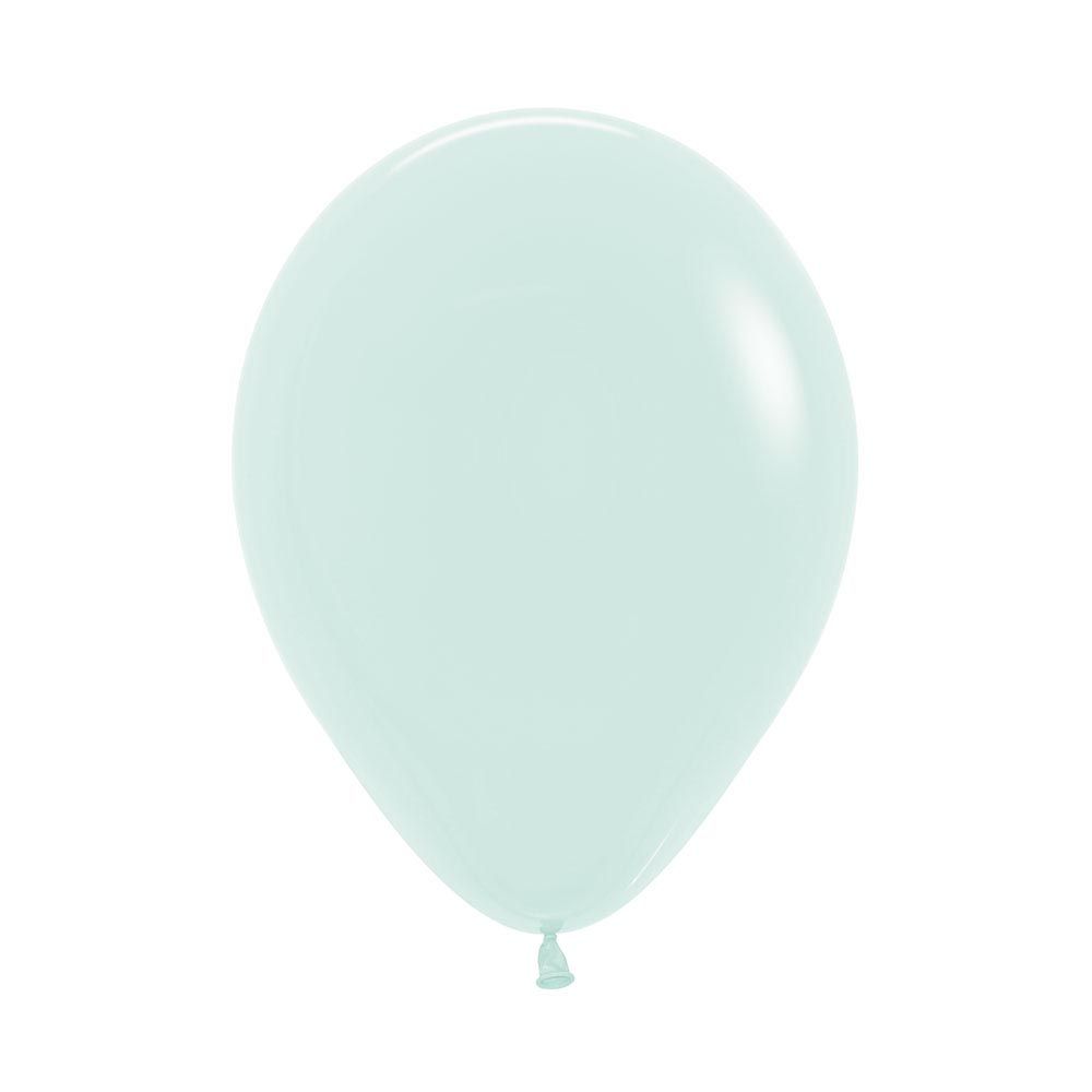 12in, Pastel Matte Green Latex Balloons_0