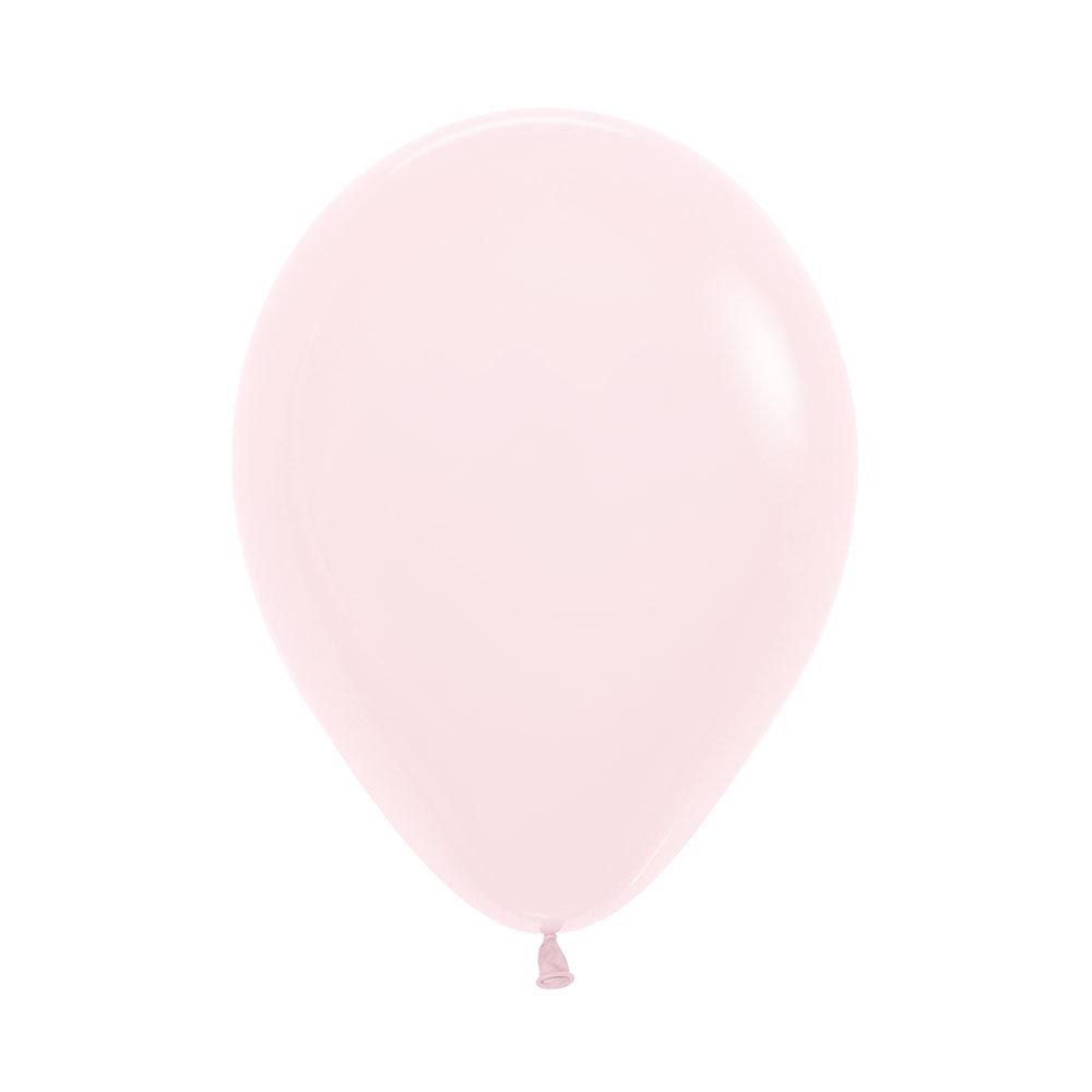 12in, Pastel Matte Pink Latex Balloons_0