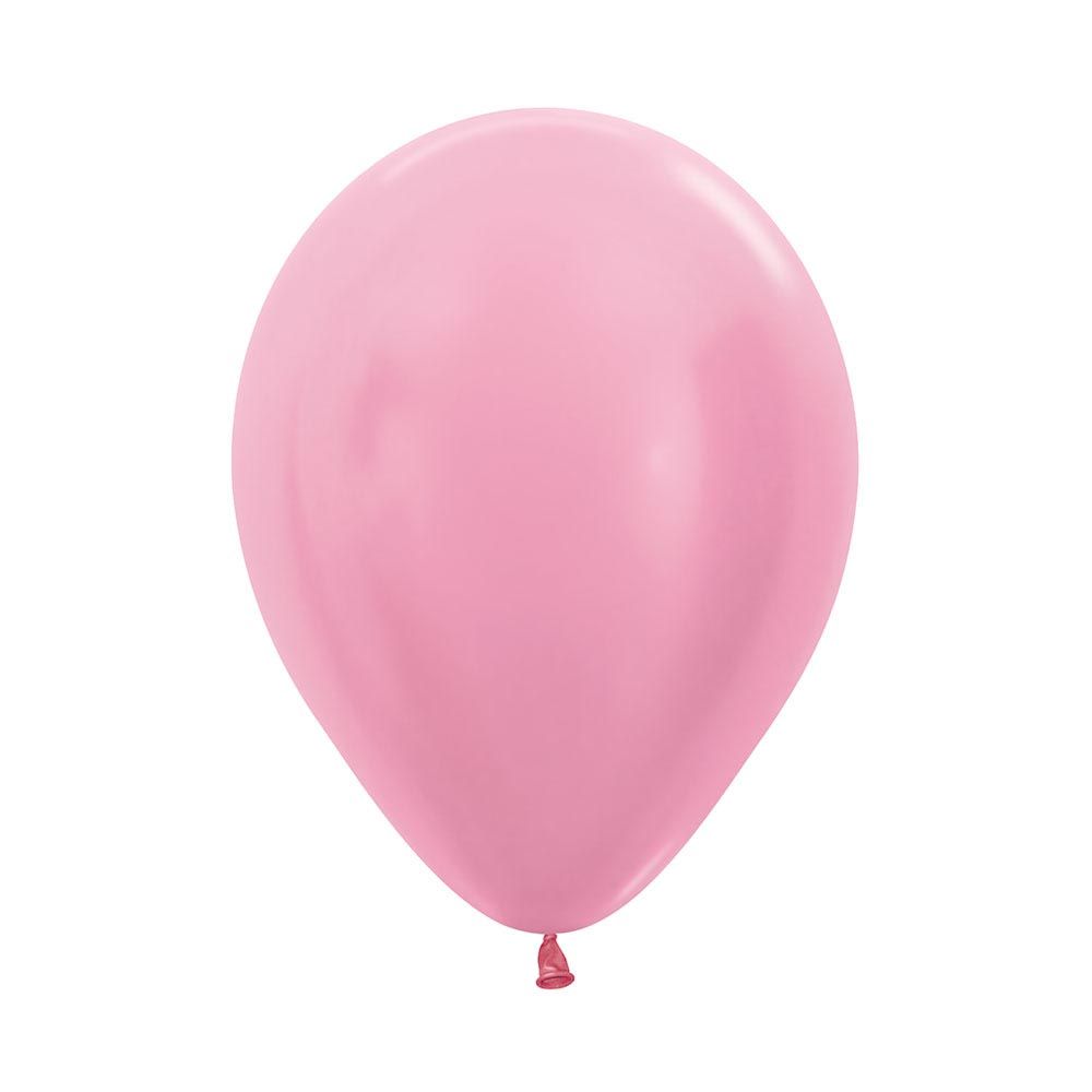 12in, Satin Pearl Pink Latex Balloon_0