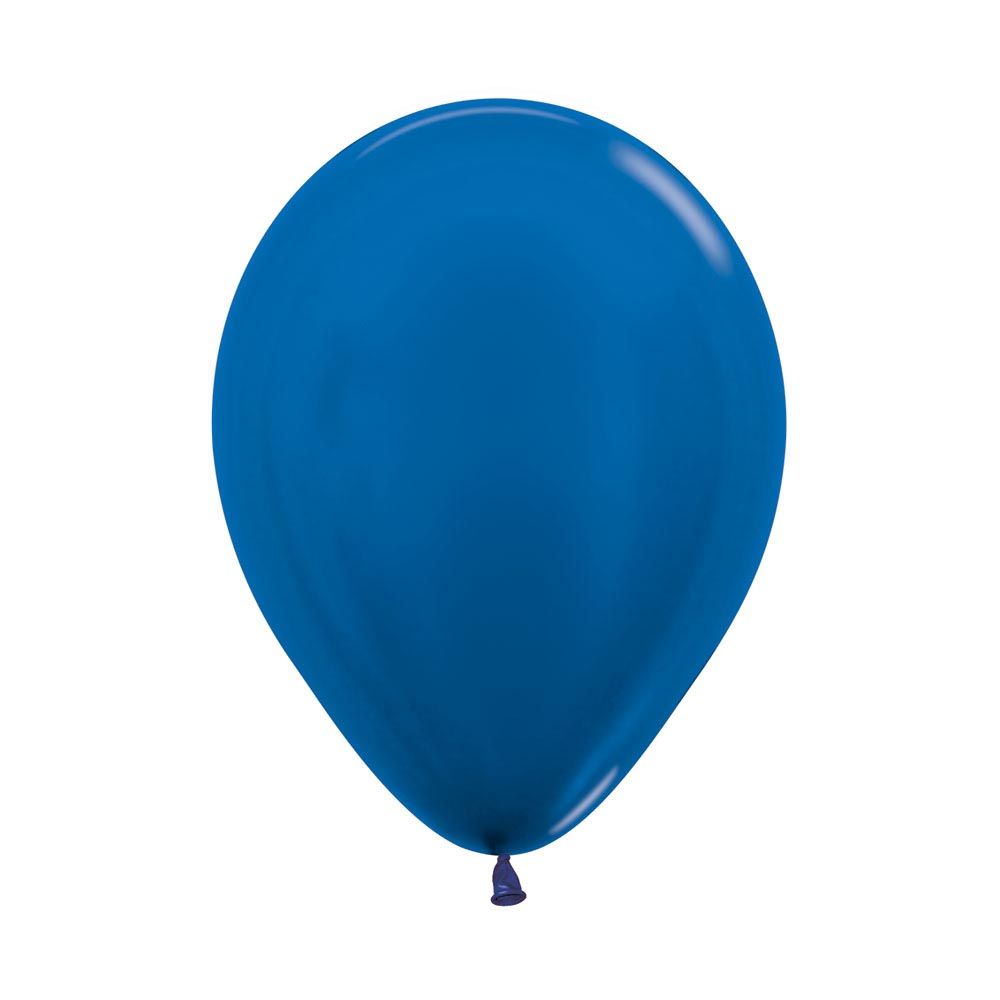 12in, Metallic Pearl Blue Latex Balloon_0