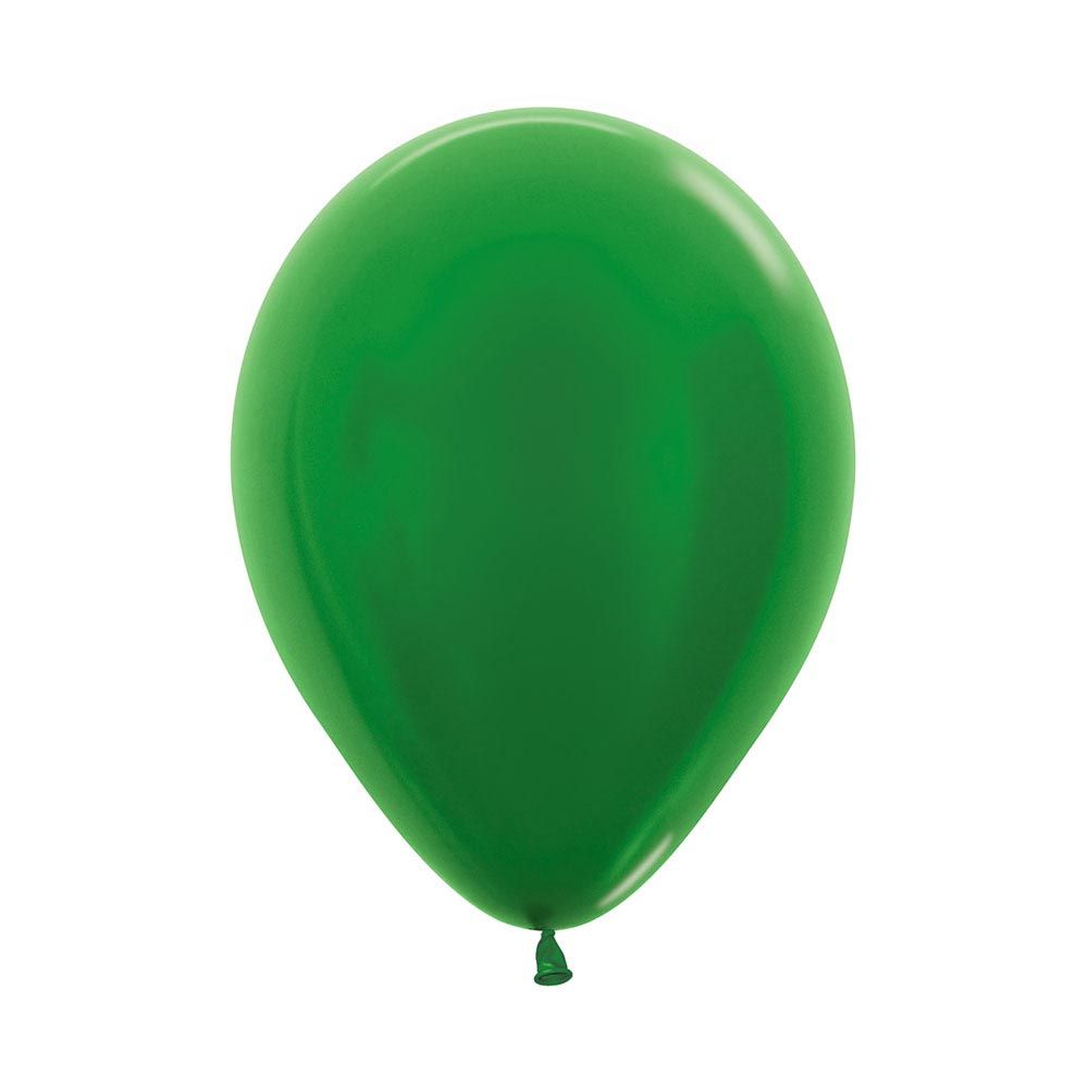 12in, Metallic Pearl Green Latex Balloon_0