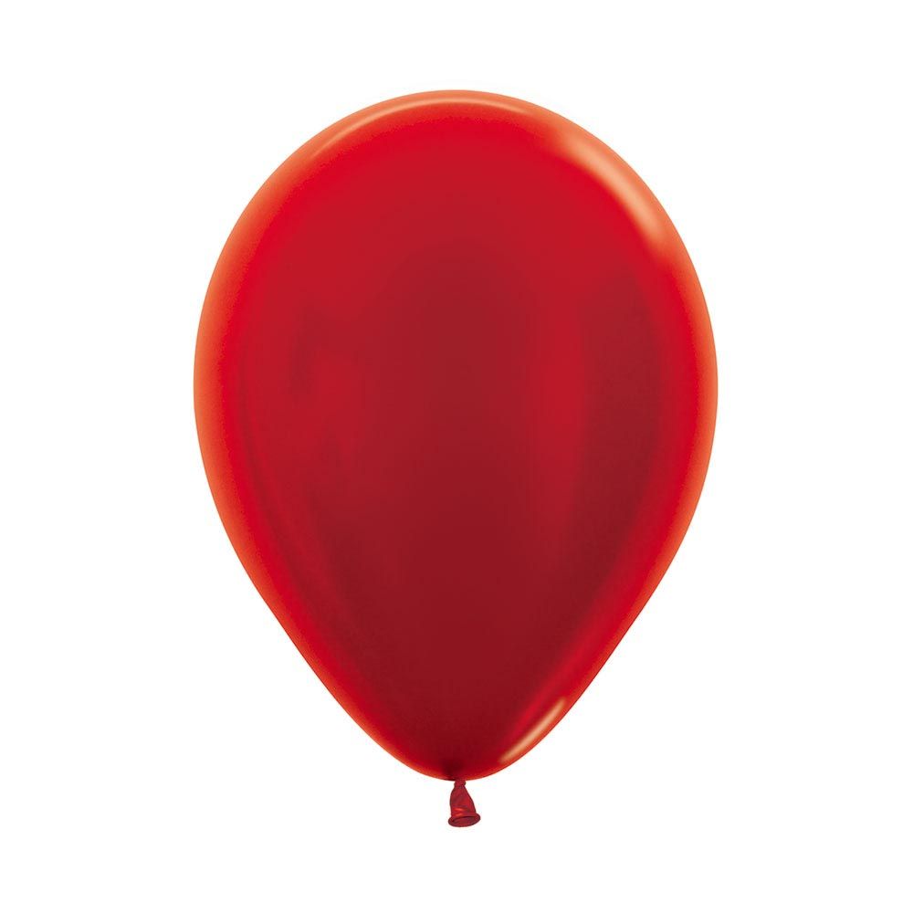 12in, Metallic Pearl Red Latex Balloon_0