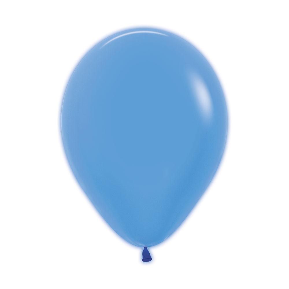 12in, Neon Blue Latex Balloon_0