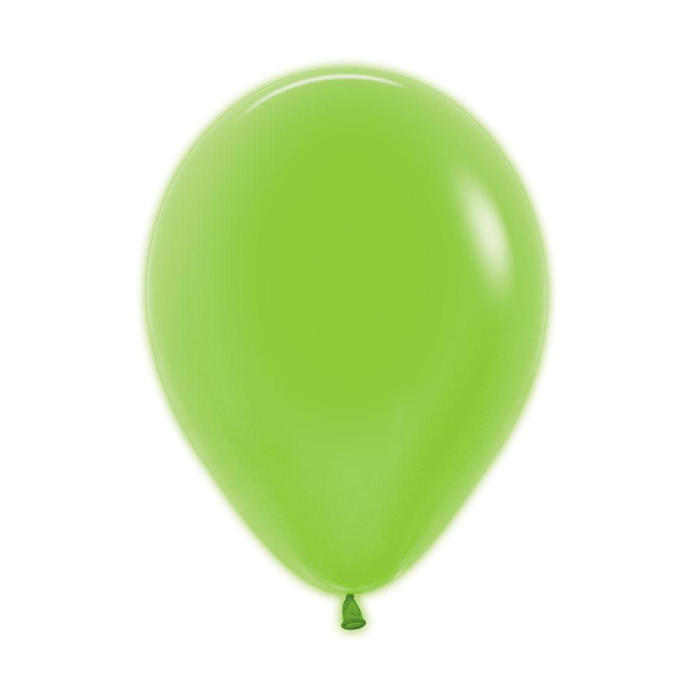 12in, Neon Green Latex Balloon_0