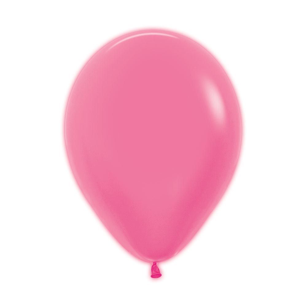 12in, Neon Pink Latex Balloon_0