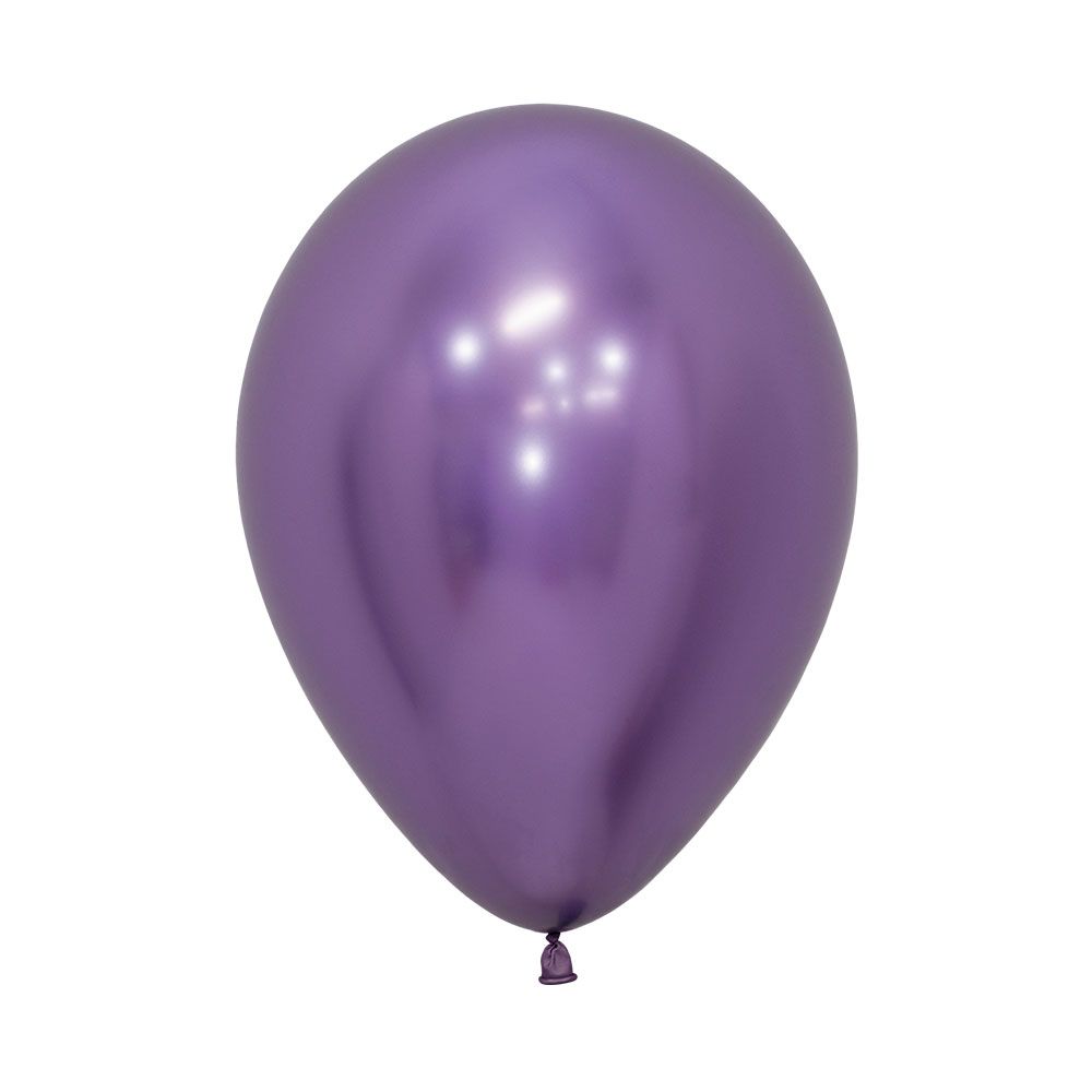 12in, Chrome Reflex Violet Purple Latex Balloon_0