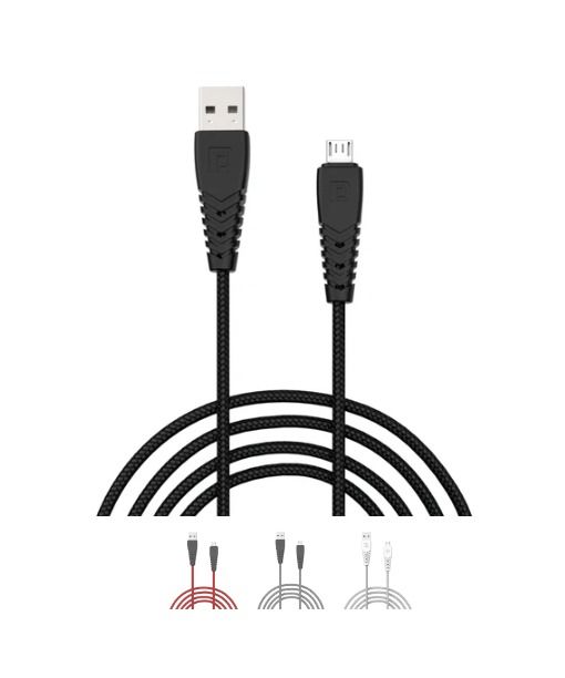 Portronics Konnect B 1meter Micro USB Nylon Braided Cable (Assorted Color)_2