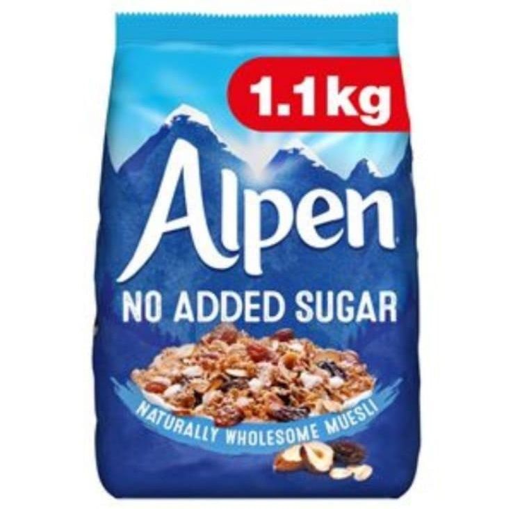 ALPEN NO ADDED SUGAR 1.1kg 6 per case  bb 18/5/24_0