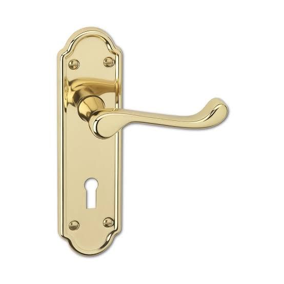 DOOR HANDLE MORTICE LOCK BRASS_0