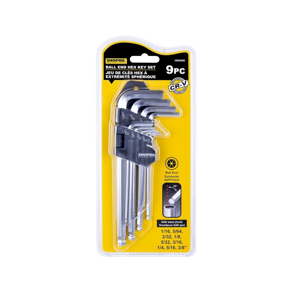 H ALLEN KEY SET 9PCS SHORT HEX_0