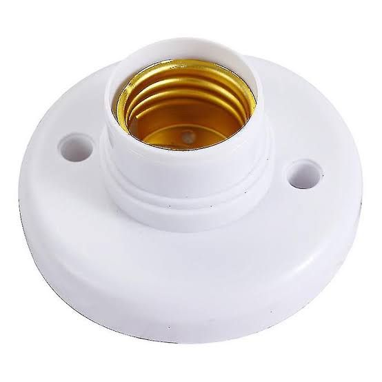 SCREW IN LAMP HOLDER WHITE_0