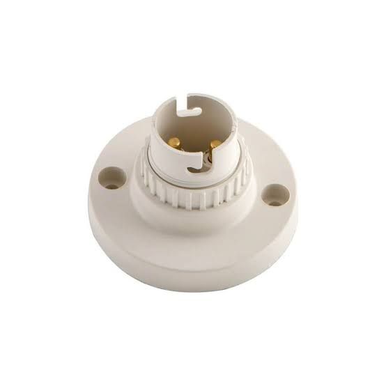 LAMP HOLDER NYLON BATTEN B22 BLACK_0