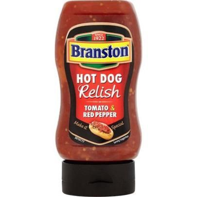 Branston Tomato & Red Pepper Hot Dog Relish 350GM_0