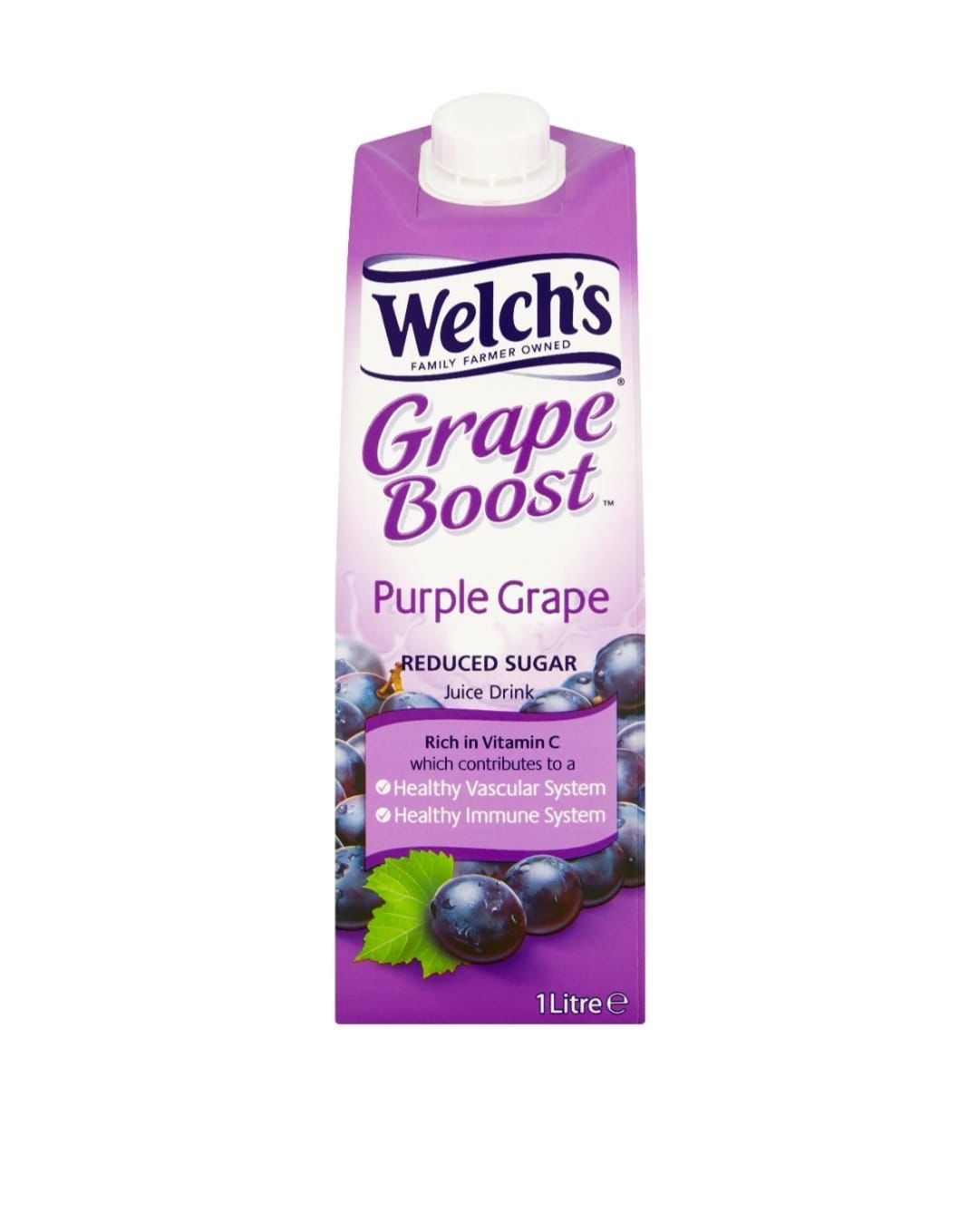 Welch's Grape Boost Purple Grape Juice Drink 1L tetrapak  Bb 31/5/24_0