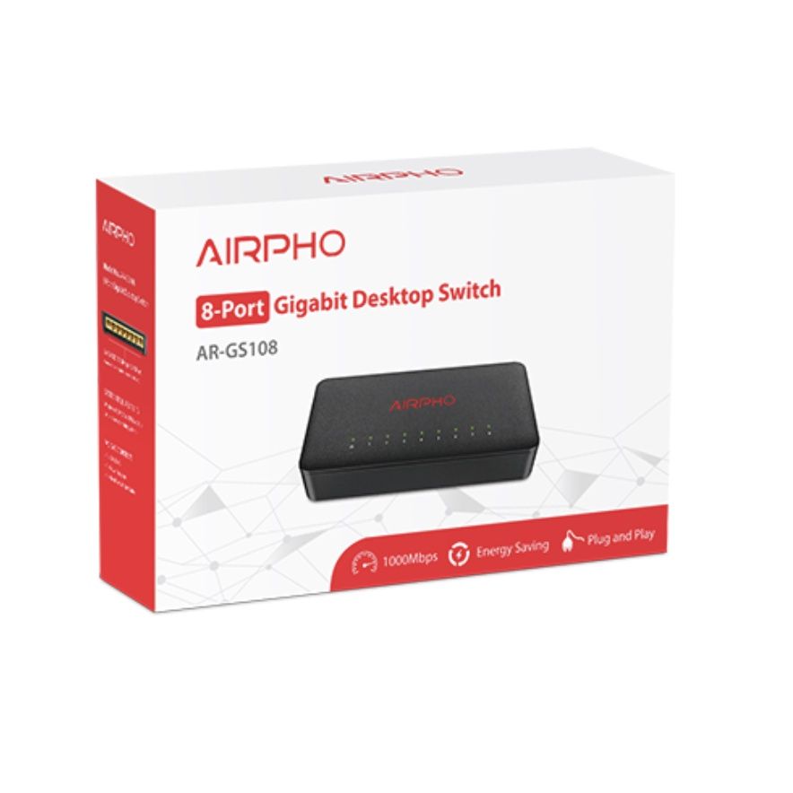 Airpho GS108 8-Port Gigabit Desktop Switch (Good for Piso Wifi Vendo)_1