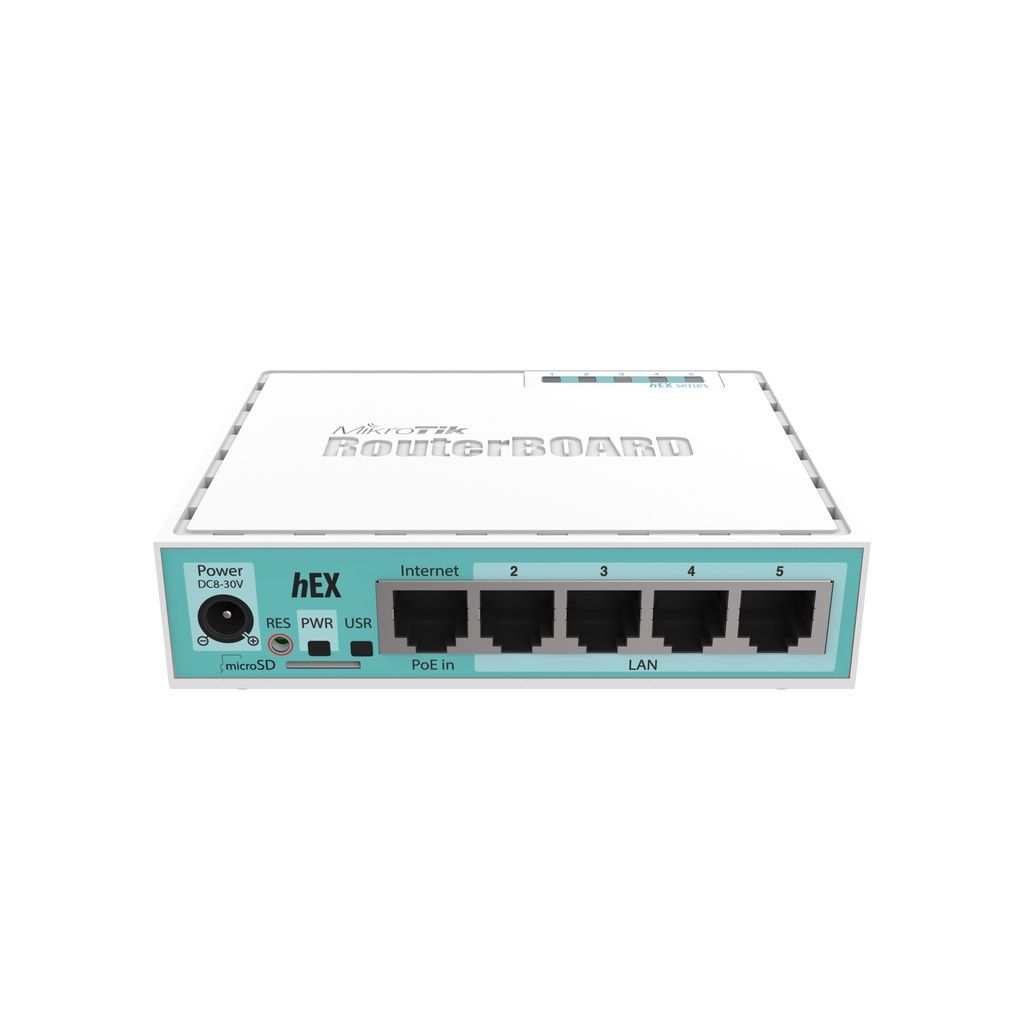 Mikrotik hEX RB750gr3 Gigabit Ethernet, Dual Core 880MHz CPU, 256MB RAM, USB, microSD, RouterOS L4_0