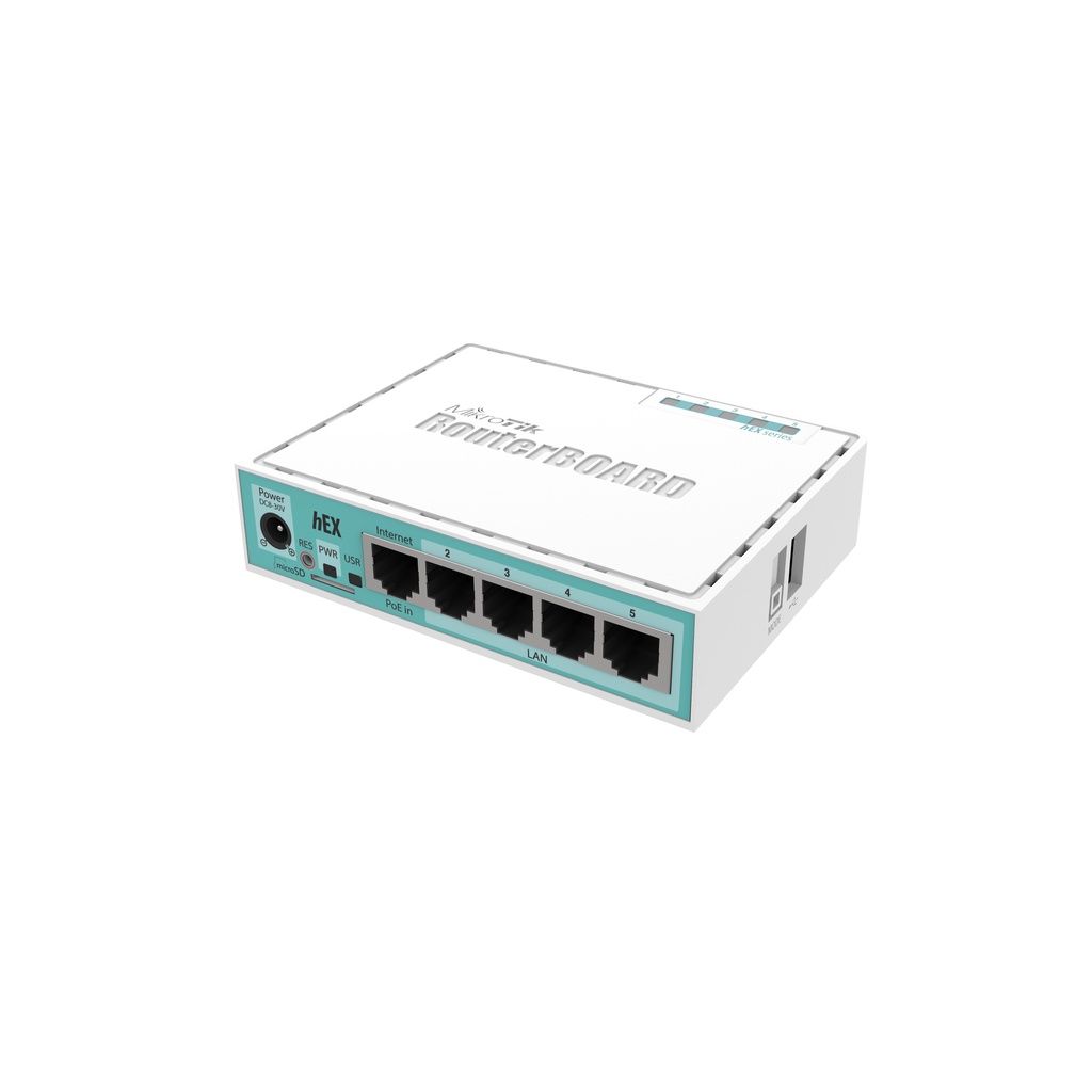 Mikrotik hEX RB750gr3 Gigabit Ethernet, Dual Core 880MHz CPU, 256MB RAM, USB, microSD, RouterOS L4_1