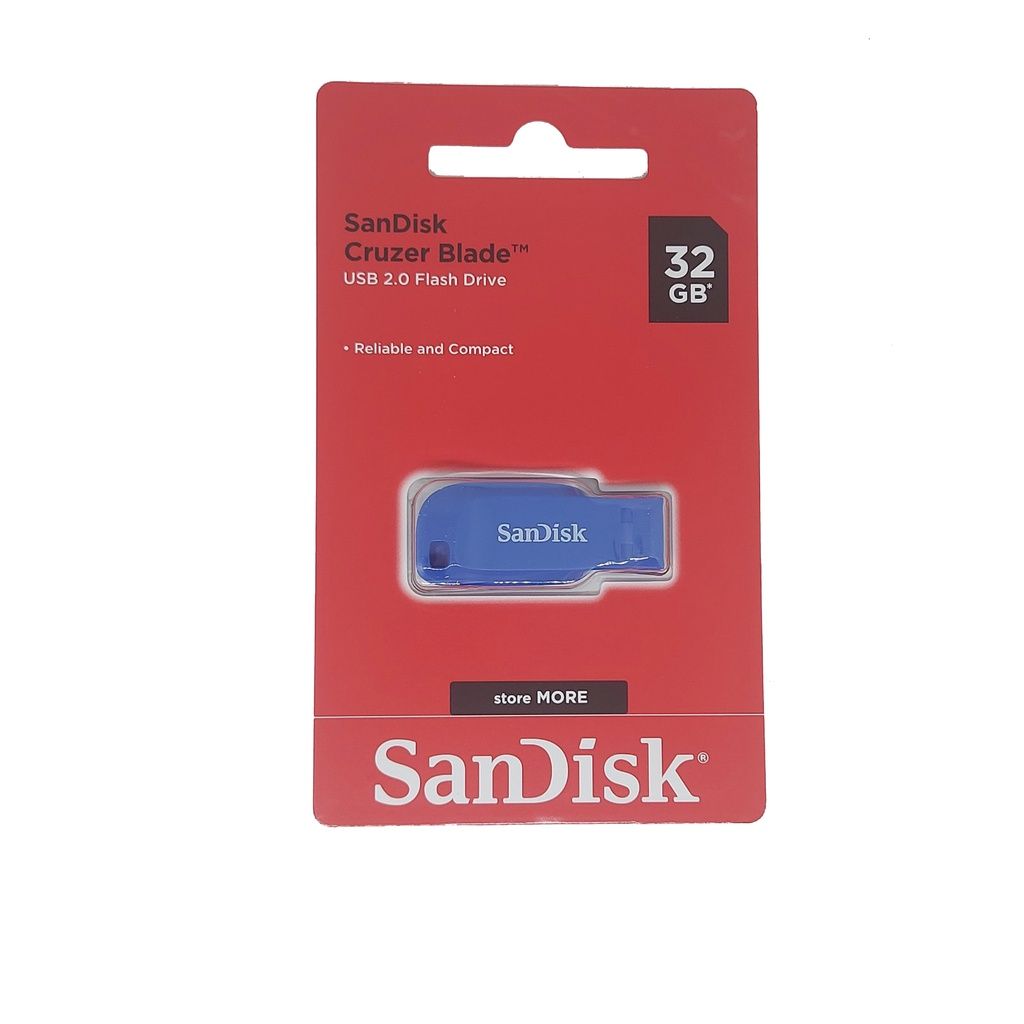 Sandisk 16GB / 32GB Cruzer Blade USB 2.0 (Assorted Colors)_1