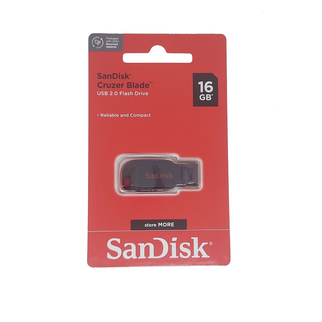 Sandisk 16GB / 32GB Cruzer Blade USB 2.0 (Assorted Colors)_3