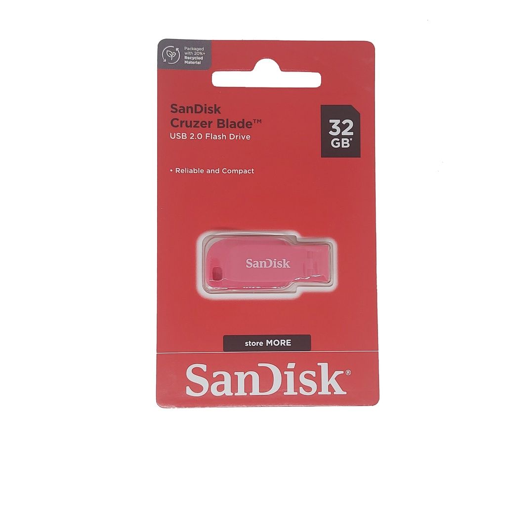 Sandisk 16GB / 32GB Cruzer Blade USB 2.0 (Assorted Colors)_6