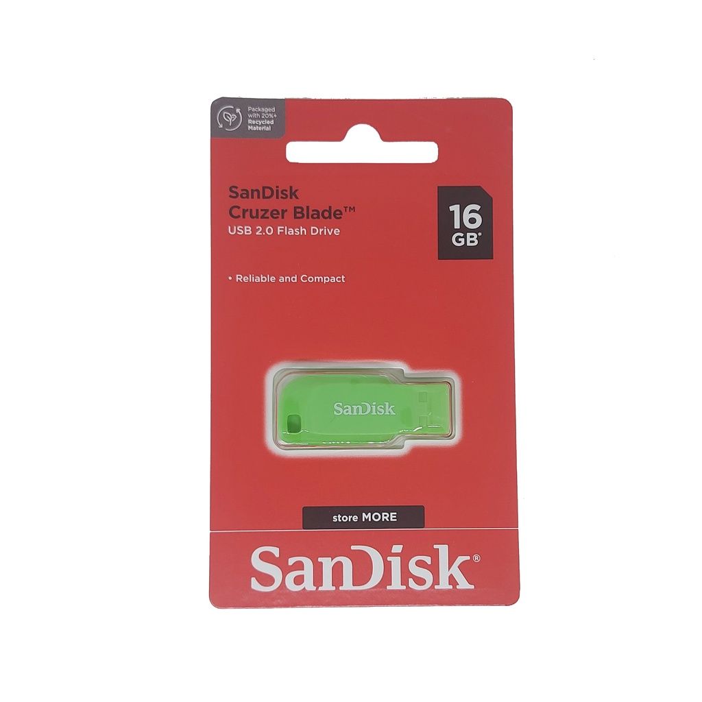 Sandisk 16GB / 32GB Cruzer Blade USB 2.0 (Assorted Colors)_4