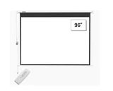 SMAAT 96 X 96 Inch HD Electric Motorised Projector Screen With Remote Control_0