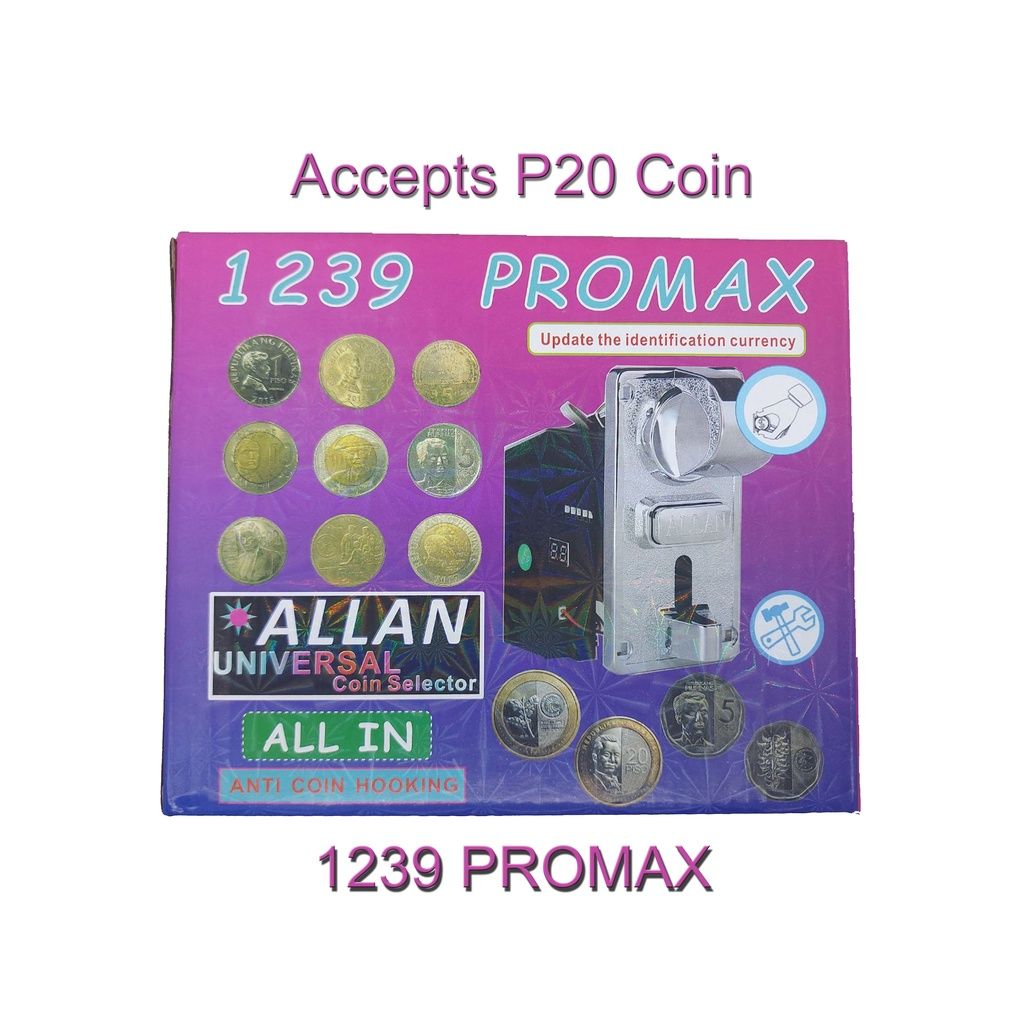 Allan Anti-Hooking Universal Coin Slot Selector 1239 PROMAX for Piso WiFi, Pisonet_3