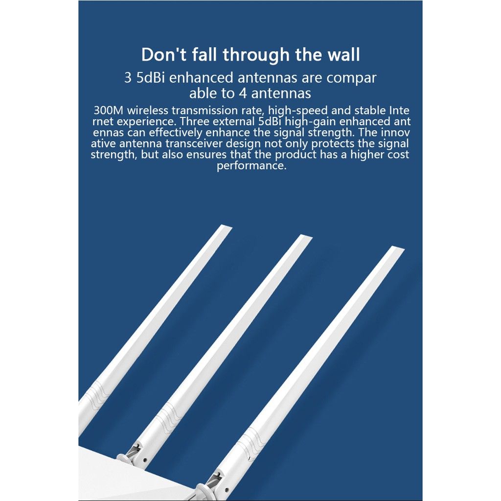 Tenda F3 router 300Mbps 3 Antenna band 4 Port English Version wireless router for Piso Wifi_2