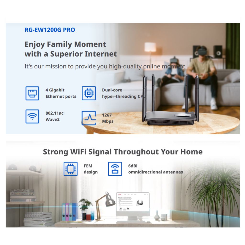 RG-EW1200G PRO 1300M Dual-band Gigabit Wireless Router_2