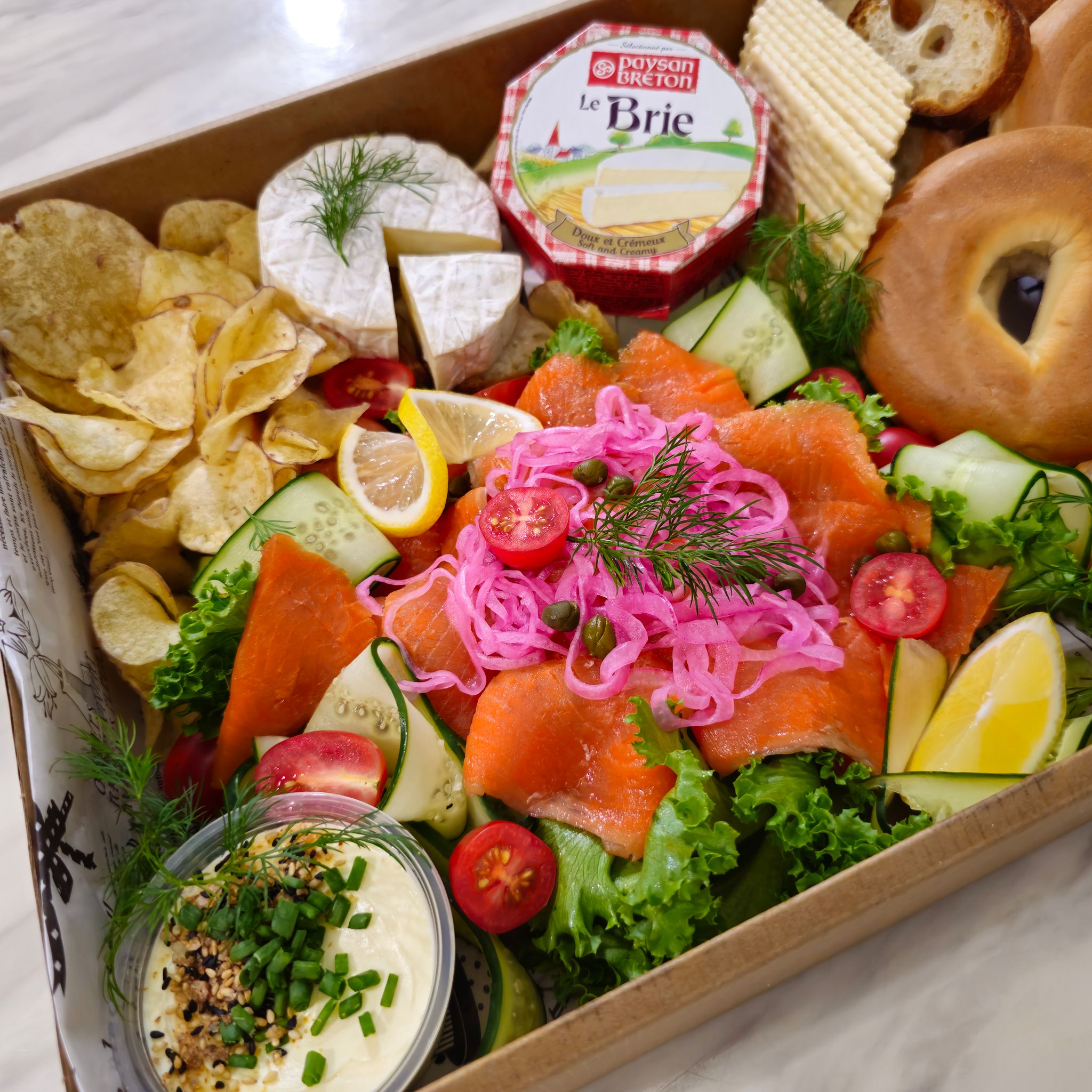 Smoked Salmon Cheese Platter - Large Box_2