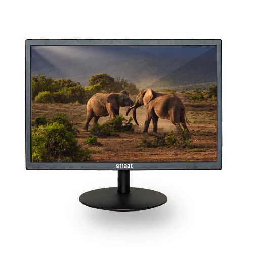 SMAAT SWM190VH 19 Inch LED Monitor - HDMI, VGA - Black_0